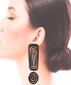 Social Butterfly Collection Black Light Weight Dangle Earrings