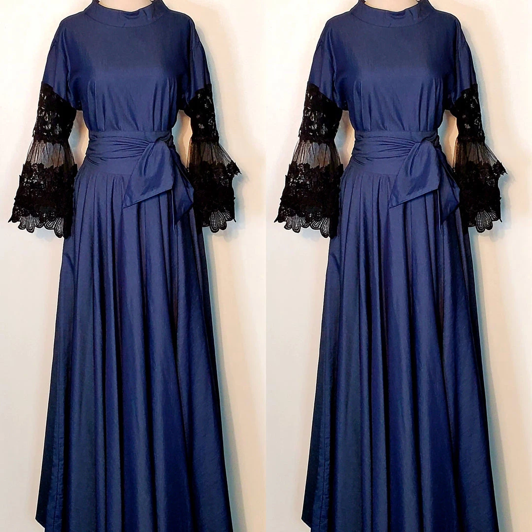 Social Butterfly Collection Denim Black Lace Sleeve Maxi Dress New Arrivals 9 Social Butterfly Collection Denim Black Lace Sleeve Maxi Dress New Arrivals