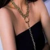 Social Butterfly Collection New Arrivals Gold Circle Detail Link Chain Necklace 1 Social Butterfly Collection New Arrivals Gold Circle Detail Link Chain Necklace