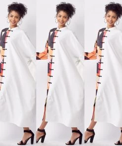 Social Butterfly Collection Plus Size Print Color Block Vintage Dress New Arrivals