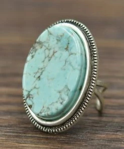 Social Butterfly Collection New Arrivals Natural Turquoise Stone Ring