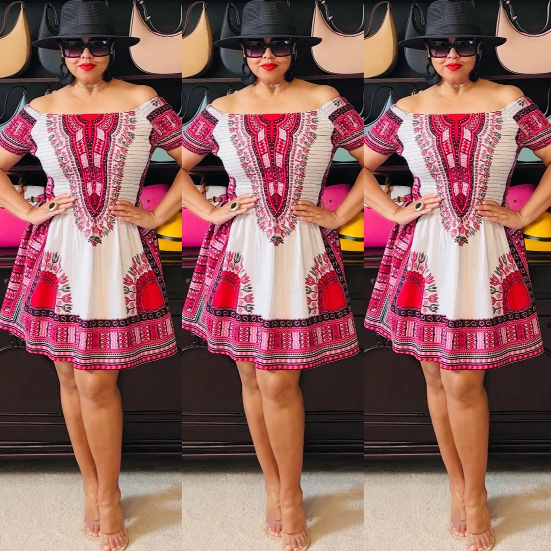 Social Butterfly Collection Dashiki Print Dress Top 6 Social Butterfly Collection Dashiki Print Dress Top