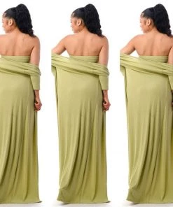 Social Butterfly Collection New Arrivals Plus Size Kiwi Green Two Piece Form Fitted Dress Duster Set