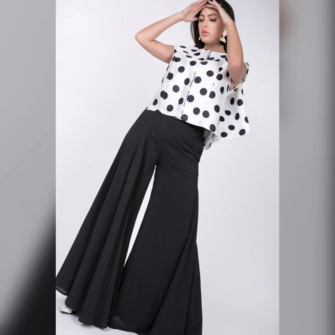 Social Butterfly Collection White Black Polka Dot Cascading Back Jacket 6 Social Butterfly Collection White Black Polka Dot Cascading Back Jacket