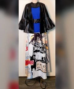 Social Butterfly Collection Black Puffy Sleeve Faux Leather Jacket Sale 46 Social Butterfly Collection Black Puffy Sleeve Faux Leather Jacket Sale