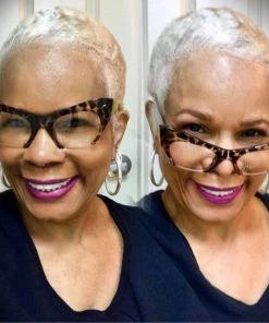 Social Butterfly Collection Cat Eye Semi Rimless Glasses