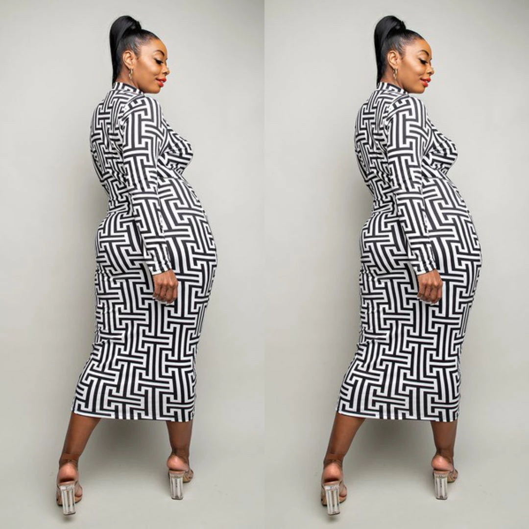 Social Butterfly Collection New Arrivals Black White Abstract Print Mid Length Dress 11 Social Butterfly Collection New Arrivals Black White Abstract Print Mid Length Dress