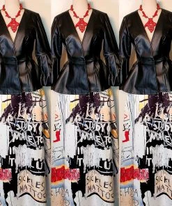 Social Butterfly Collection Black Puffy Sleeve Faux Leather Jacket Sale 39 Social Butterfly Collection Black Puffy Sleeve Faux Leather Jacket Sale