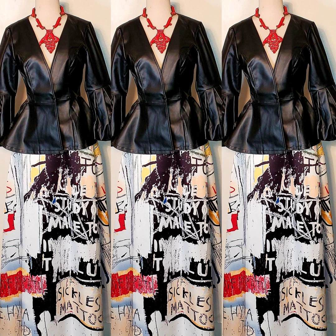 Social Butterfly Collection Black Puffy Sleeve Faux Leather Jacket Sale 12 Social Butterfly Collection Black Puffy Sleeve Faux Leather Jacket Sale