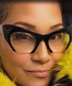 Social Butterfly Collection Cat Eye Semi Rimless Glasses