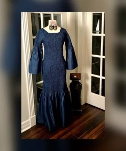 Social Butterfly Collection Beautiful Mermaid Style Kimono Sleeve Denim Blue Jean Dress New Arrivals 15 Social Butterfly Collection Beautiful Mermaid Style Kimono Sleeve Denim Blue Jean Dress New Arrivals