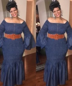 Social Butterfly Collection Beautiful Mermaid Style Kimono Sleeve Denim Blue Jean Dress New Arrivals 14 Social Butterfly Collection Beautiful Mermaid Style Kimono Sleeve Denim Blue Jean Dress New Arrivals