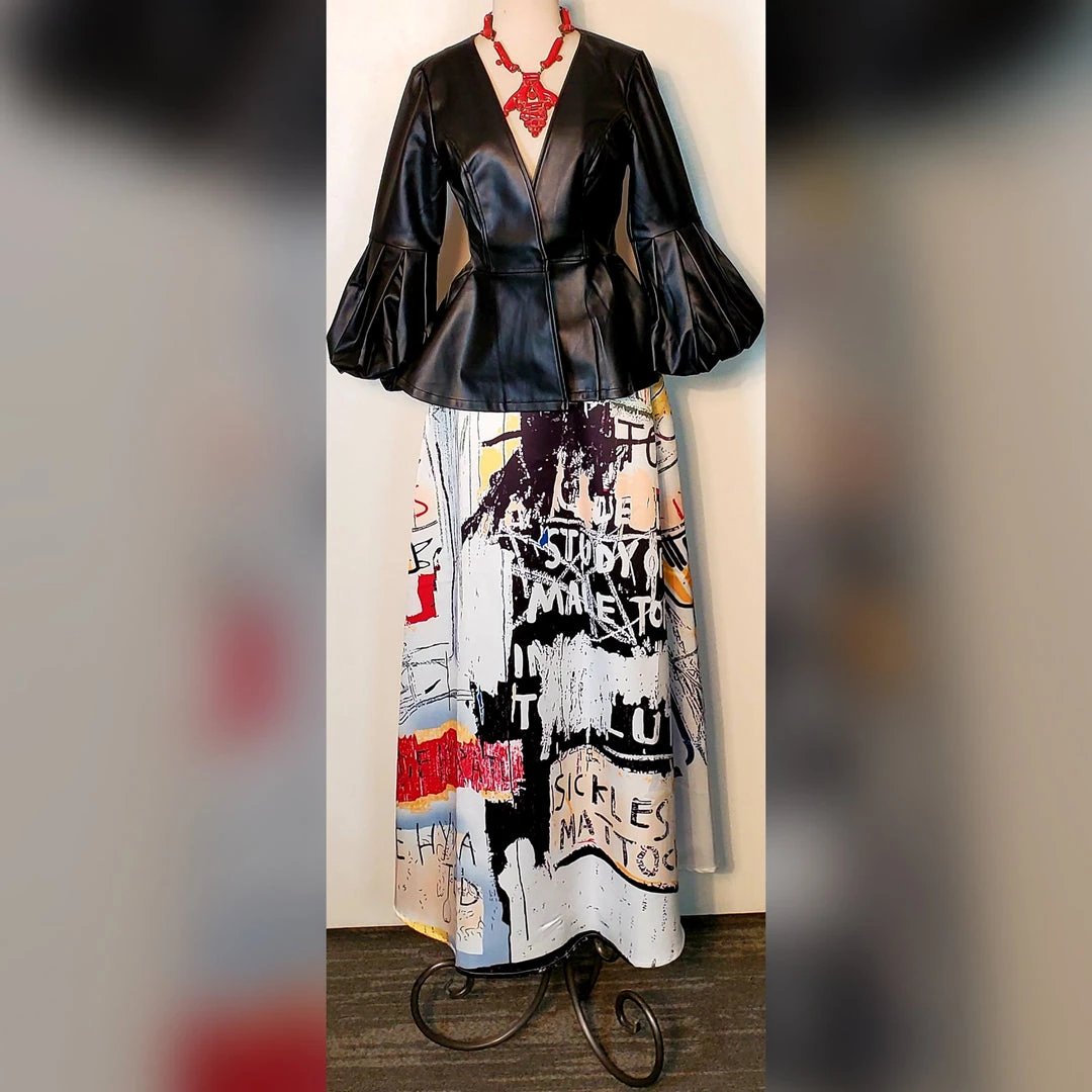 Social Butterfly Collection Black Puffy Sleeve Faux Leather Jacket Sale 17 Social Butterfly Collection Black Puffy Sleeve Faux Leather Jacket Sale