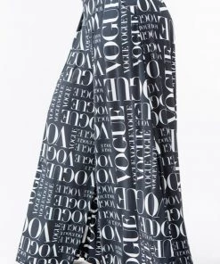 Social Butterfly Collection Black White Vogue Print Palazzo Pants New Arrivals
