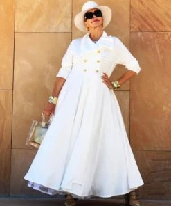 Social Butterfly Collection Long Off White Duster Coat Dress 29 Social Butterfly Collection Long Off White Duster Coat Dress