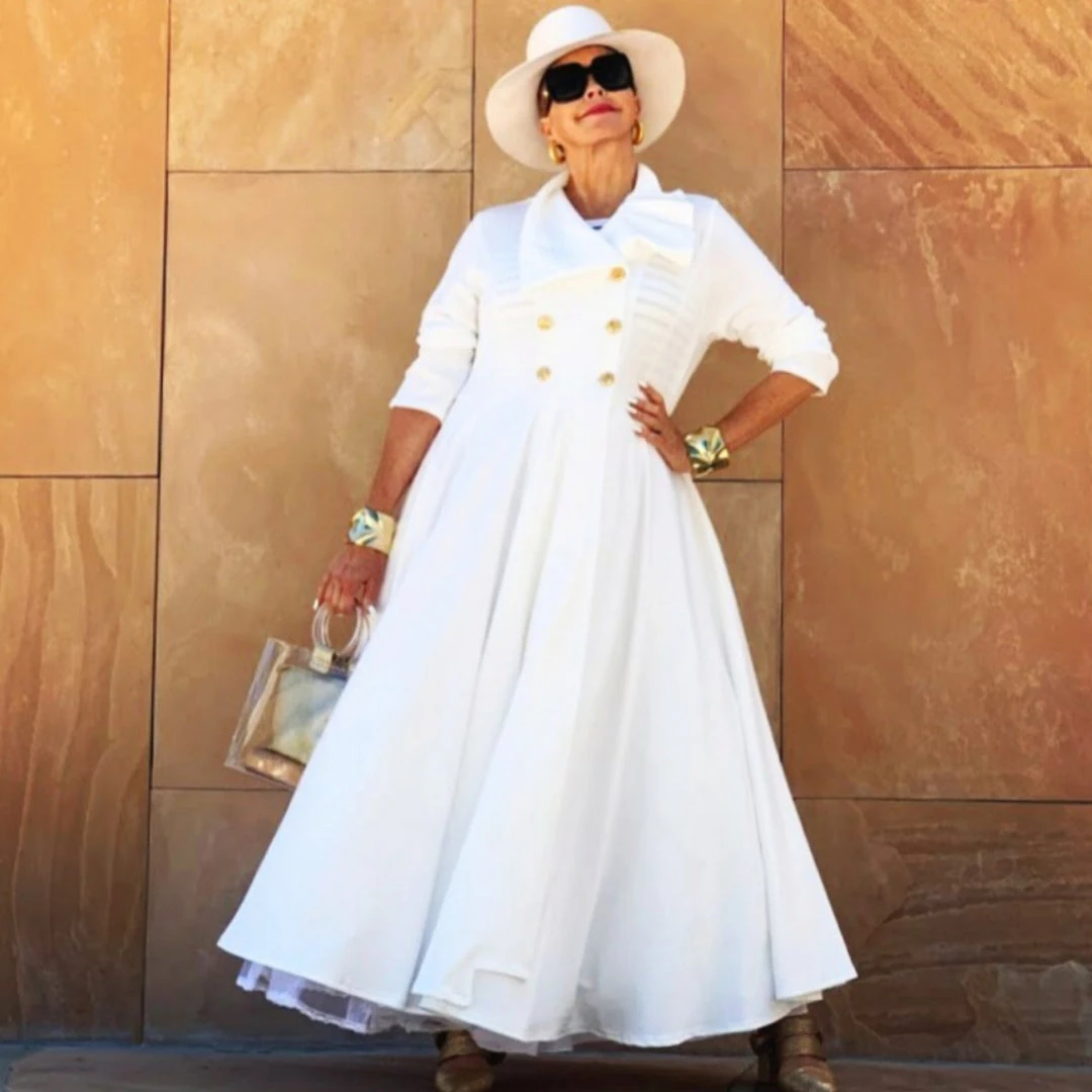 Social Butterfly Collection Long Off White Duster Coat Dress 9 Social Butterfly Collection Long Off White Duster Coat Dress