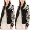 Social Butterfly Collection Sale Black Jacket With Lace Up Drawstring Detailing