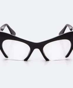 Social Butterfly Collection Cat Eye Semi Rimless Glasses