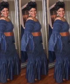 Social Butterfly Collection Beautiful Mermaid Style Kimono Sleeve Denim Blue Jean Dress New Arrivals 11 Social Butterfly Collection Beautiful Mermaid Style Kimono Sleeve Denim Blue Jean Dress New Arrivals