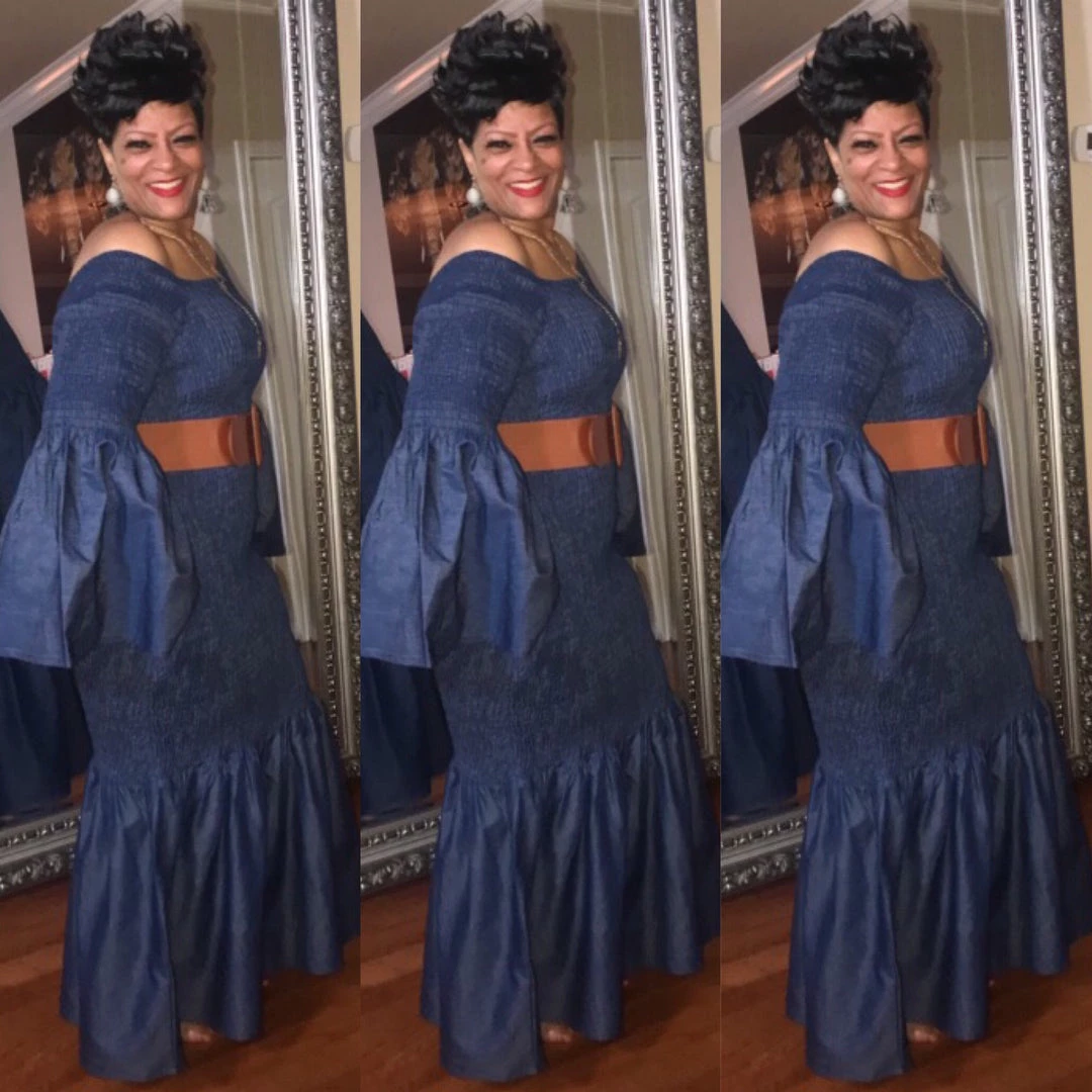 Social Butterfly Collection Beautiful Mermaid Style Kimono Sleeve Denim Blue Jean Dress New Arrivals 5 Social Butterfly Collection Beautiful Mermaid Style Kimono Sleeve Denim Blue Jean Dress New Arrivals