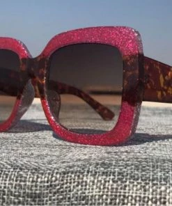 Social Butterfly Collection Square Oversized Multi Color Sunglasses New Arrivals