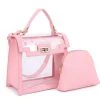 Social Butterfly Collection Pink Clear Combo Fashion Handbag Accessories
