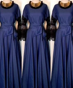 Social Butterfly Collection Denim Black Lace Sleeve Maxi Dress New Arrivals 30 Social Butterfly Collection Denim Black Lace Sleeve Maxi Dress New Arrivals