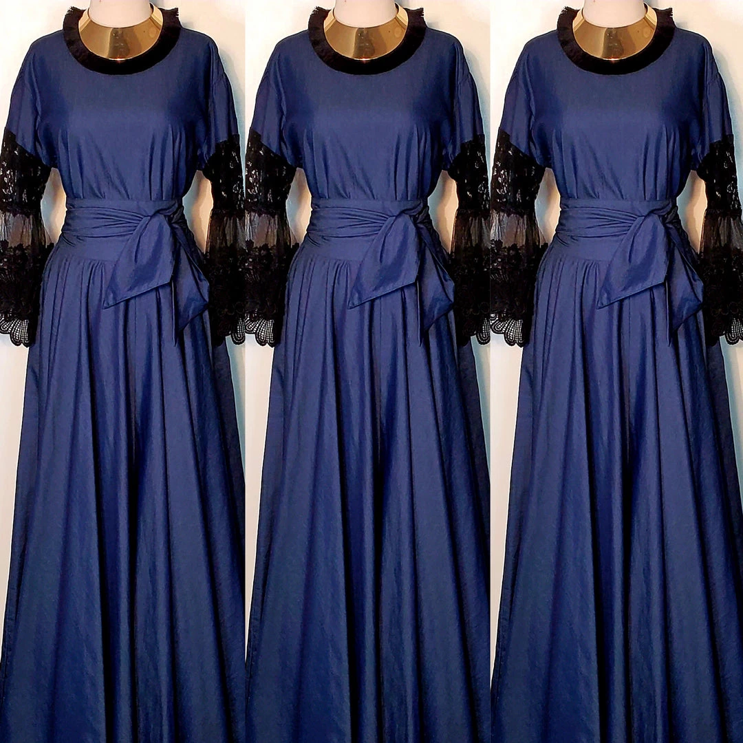 Social Butterfly Collection Denim Black Lace Sleeve Maxi Dress New Arrivals 10 Social Butterfly Collection Denim Black Lace Sleeve Maxi Dress New Arrivals