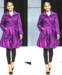 Social Butterfly Collection Purple Modern Day Coat Dress New Arrivals