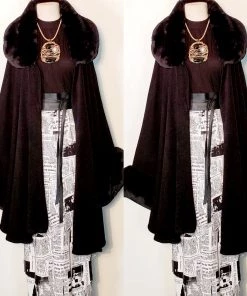 Social Butterfly Collection New Arrivals White Black Newspaper Print Fringe Skirt