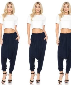 Social Butterfly Collection New Arrivals Black Harem Pants