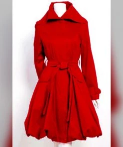 Social Butterfly Collection Regal Red Modern Day Coat Dress