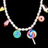 Social Butterfly Collection Sale Candy Fruit Pearl Necklace