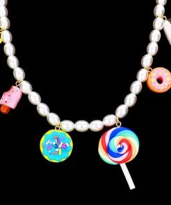 Social Butterfly Collection Sale Candy Fruit Pearl Necklace