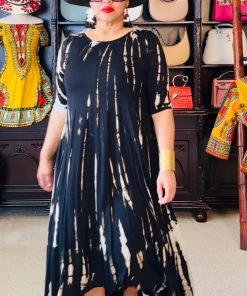Social Butterfly Collection New Arrivals Black Taupe Tie Dye Handkerchief Dress 34 Social Butterfly Collection New Arrivals Black Taupe Tie Dye Handkerchief Dress