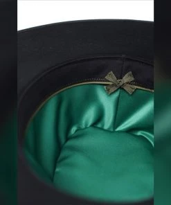 Social Butterfly Collection Black Wool Rancher Style Hat Accessories