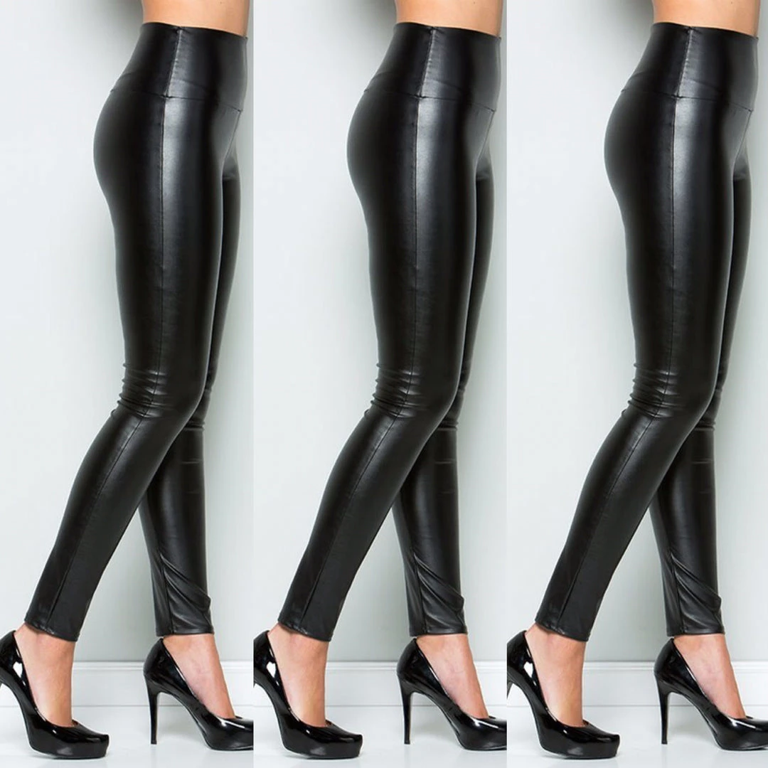 Social Butterfly Collection Black Faux Leather Liquid Leggings 17 Social Butterfly Collection Black Faux Leather Liquid Leggings