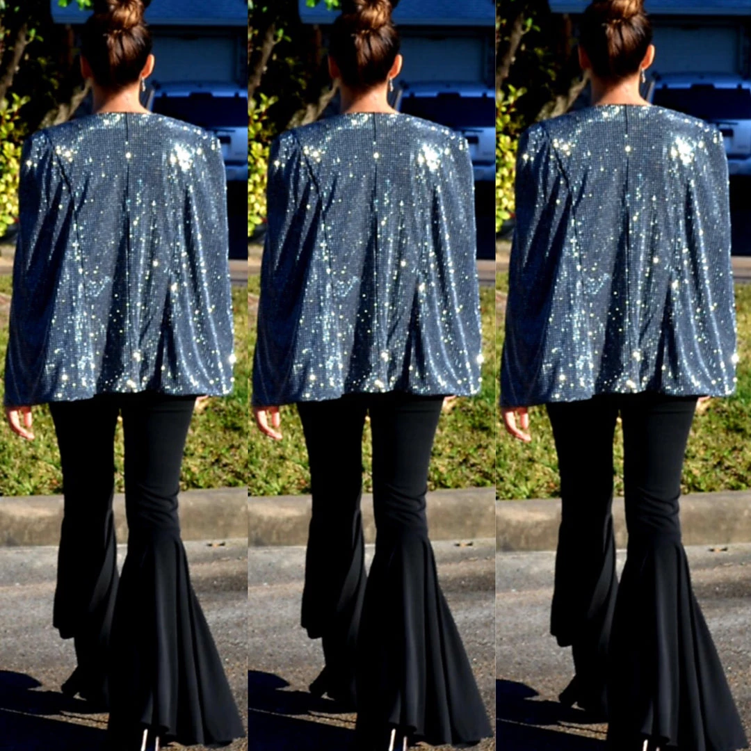 Social Butterfly Collection New Arrivals Silver Grey Open Front Cape Jacket 18 Social Butterfly Collection New Arrivals Silver Grey Open Front Cape Jacket