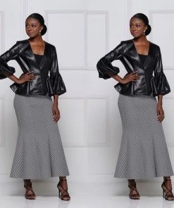 Social Butterfly Collection Black Puffy Sleeve Faux Leather Jacket Sale 32 Social Butterfly Collection Black Puffy Sleeve Faux Leather Jacket Sale