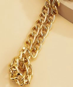 Social Butterfly Collection Gold Link Chain Ring Bracelet Combo New Arrivals