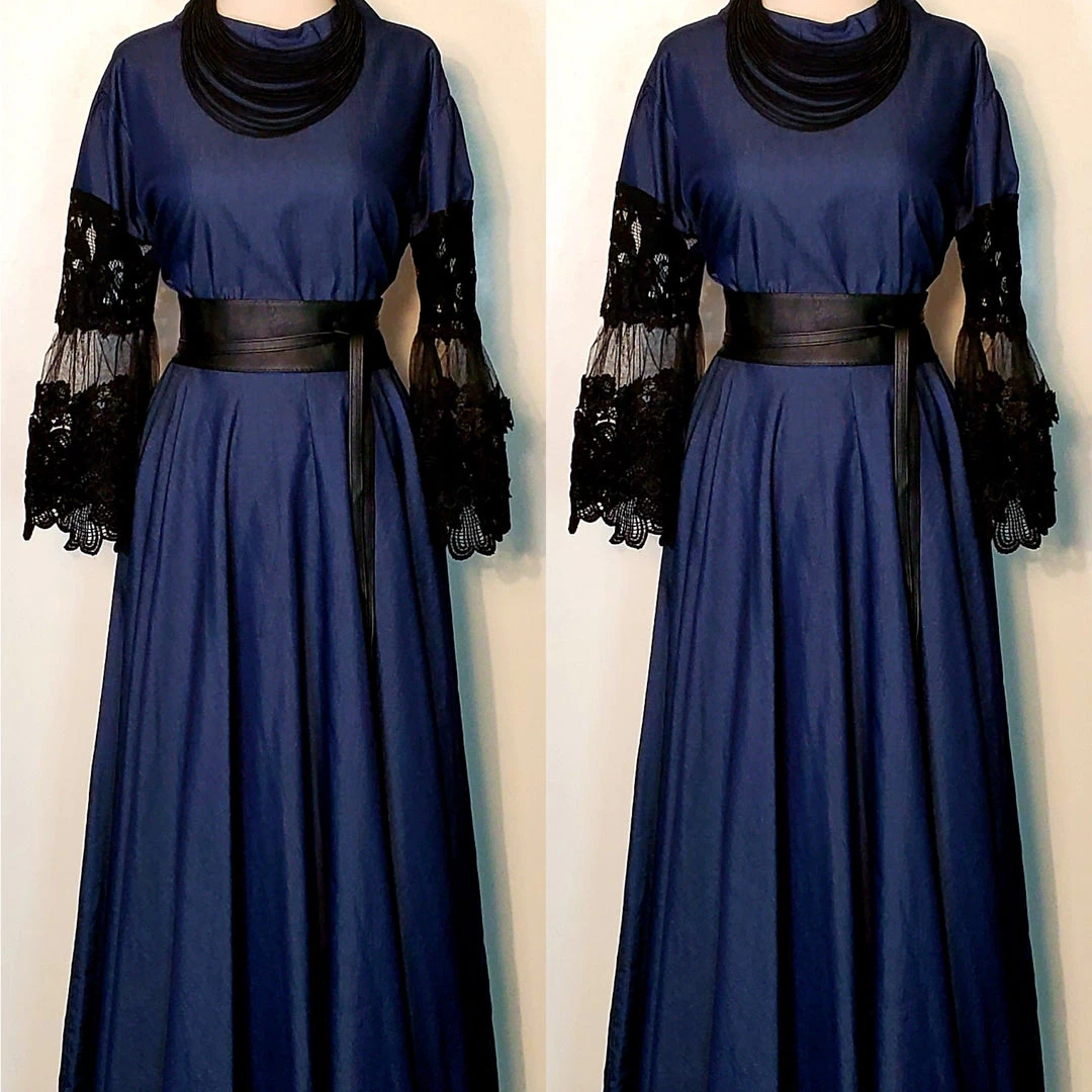 Social Butterfly Collection Denim Black Lace Sleeve Maxi Dress New Arrivals 16 Social Butterfly Collection Denim Black Lace Sleeve Maxi Dress New Arrivals