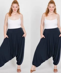 Social Butterfly Collection New Arrivals Black Jersey Knit Jeannie Pants