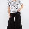 Social Butterfly Collection White Black Vogue Print Top New Arrivals