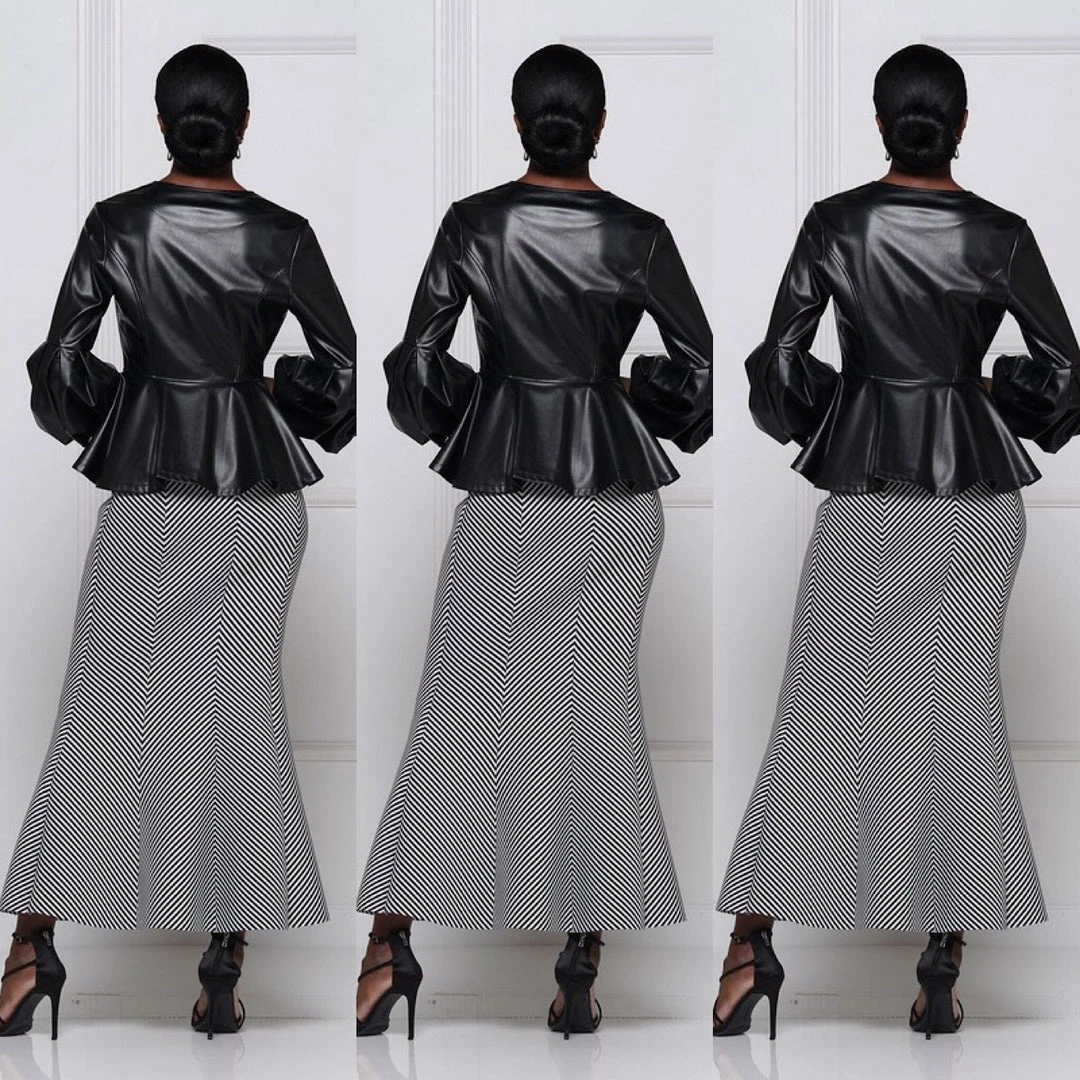 Social Butterfly Collection Black Puffy Sleeve Faux Leather Jacket Sale 3 Social Butterfly Collection Black Puffy Sleeve Faux Leather Jacket Sale