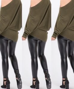 Social Butterfly Collection Black Faux Leather Liquid Leggings 21 Social Butterfly Collection Black Faux Leather Liquid Leggings