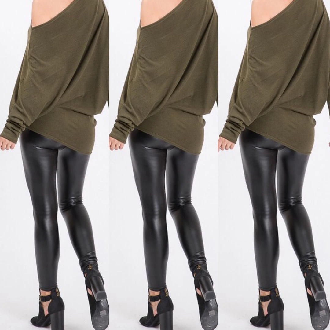 Social Butterfly Collection Black Faux Leather Liquid Leggings 7 Social Butterfly Collection Black Faux Leather Liquid Leggings