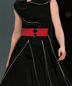 Social Butterfly Collection Red Black Or Light Brown Antique Buckle Stretchy Belt New Arrivals