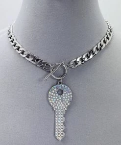 Social Butterfly Collection New Arrivals Toggle Clasp Bling Key Necklace 7 Social Butterfly Collection New Arrivals Toggle Clasp Bling Key Necklace