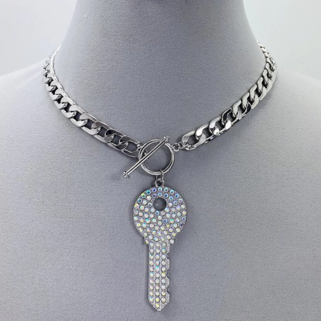 Social Butterfly Collection New Arrivals Toggle Clasp Bling Key Necklace 5 Social Butterfly Collection New Arrivals Toggle Clasp Bling Key Necklace