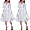 Social Butterfly Collection New Arrivals White Bubble Hemline Coat Dress